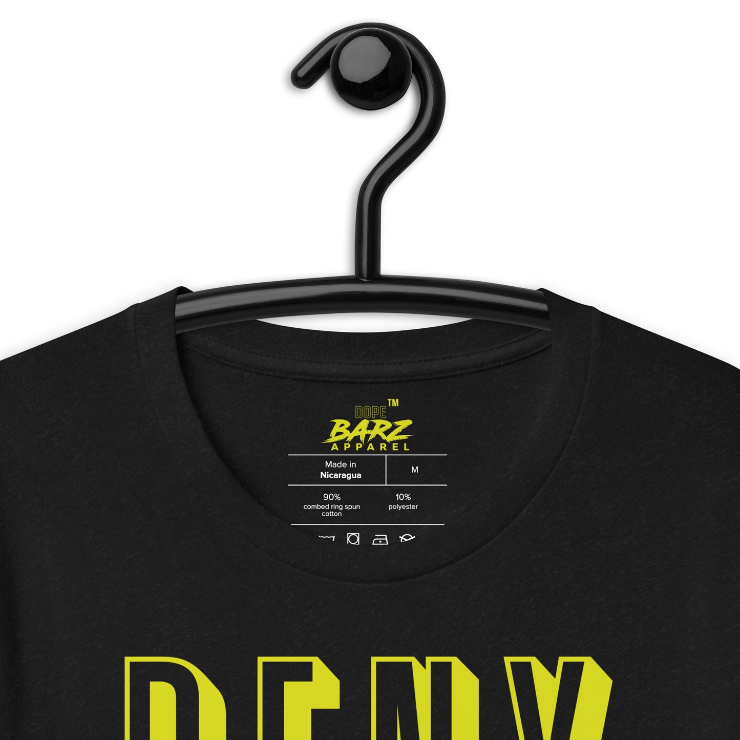 Deny Self (black with neon letters) - Dope Barz Apparel