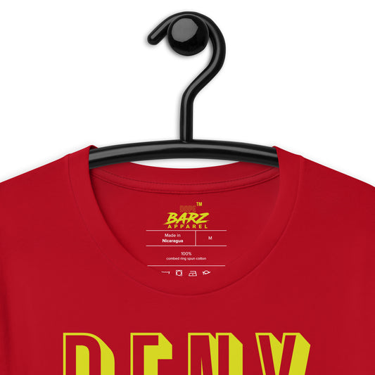Deny Self (Red with neon letters) - Dope Barz Apparel