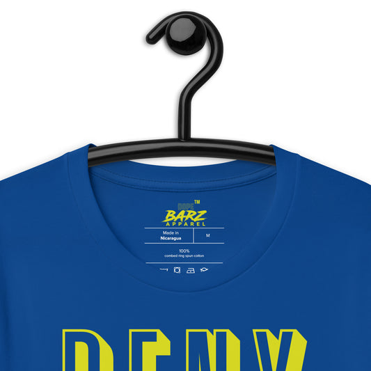 Deny Self (Blue with neon letters) - Dope Barz Apparel